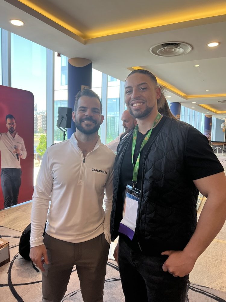 At a business conference