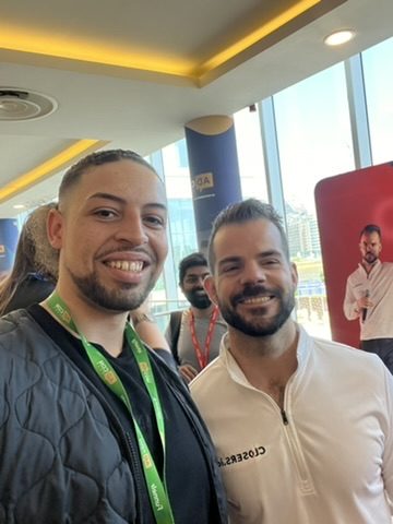 Liam Davies with Cole Gordon
